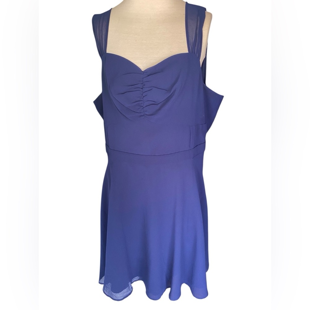 MOD CLOTH navy mini dress plus size 1x party cocktail evening dress sundress